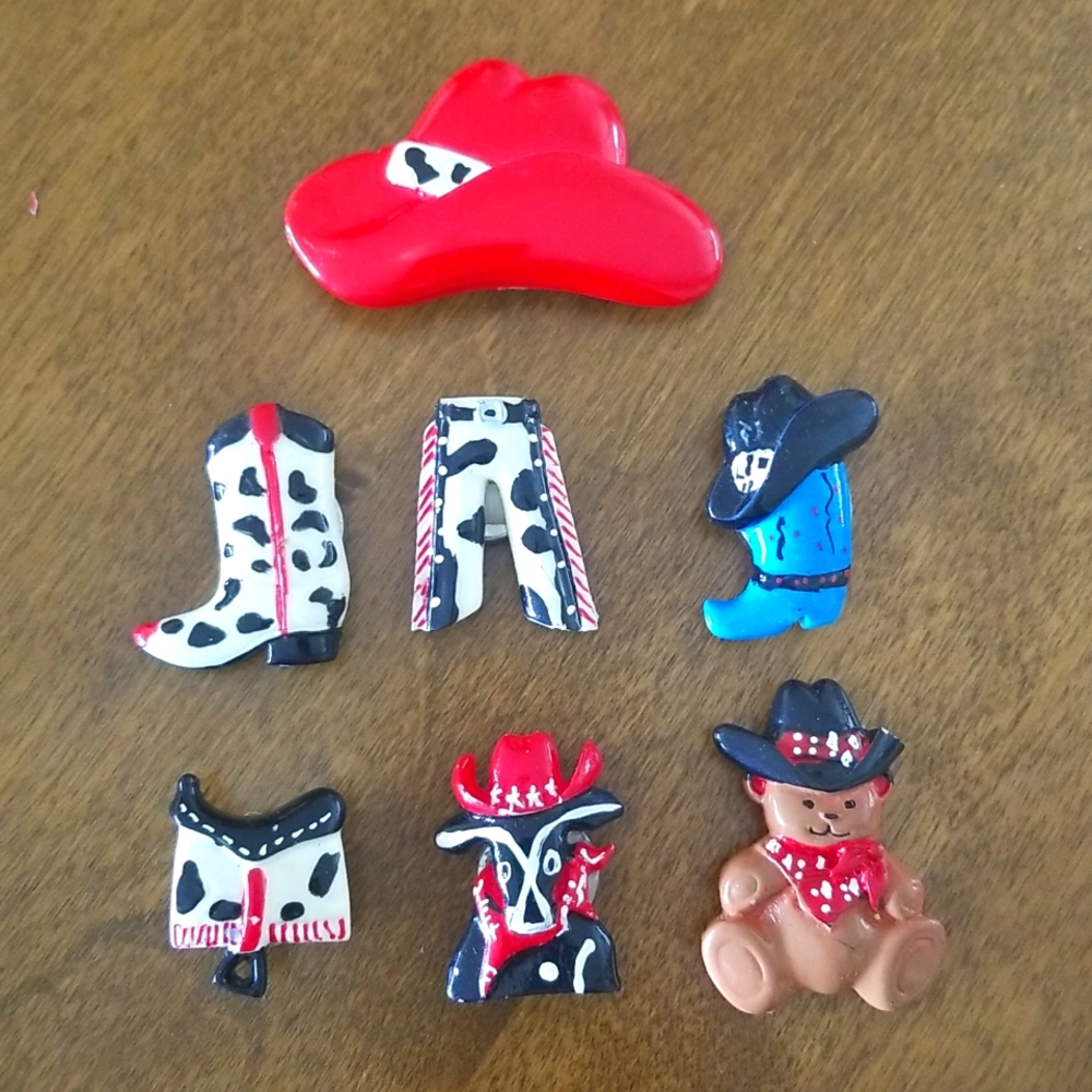 Vintage 7 Western Button Covers